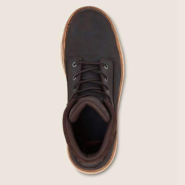 Safety Kängor Herr Mörkbruna - Red Wing Traction Tred Lite - 6-Inch Waterproof Toe - 0794612-JP